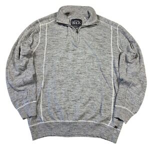 Buckle Black Mens Athletic Fit‎ Quarter Zip Pullover Sweater XL Western Cowboy